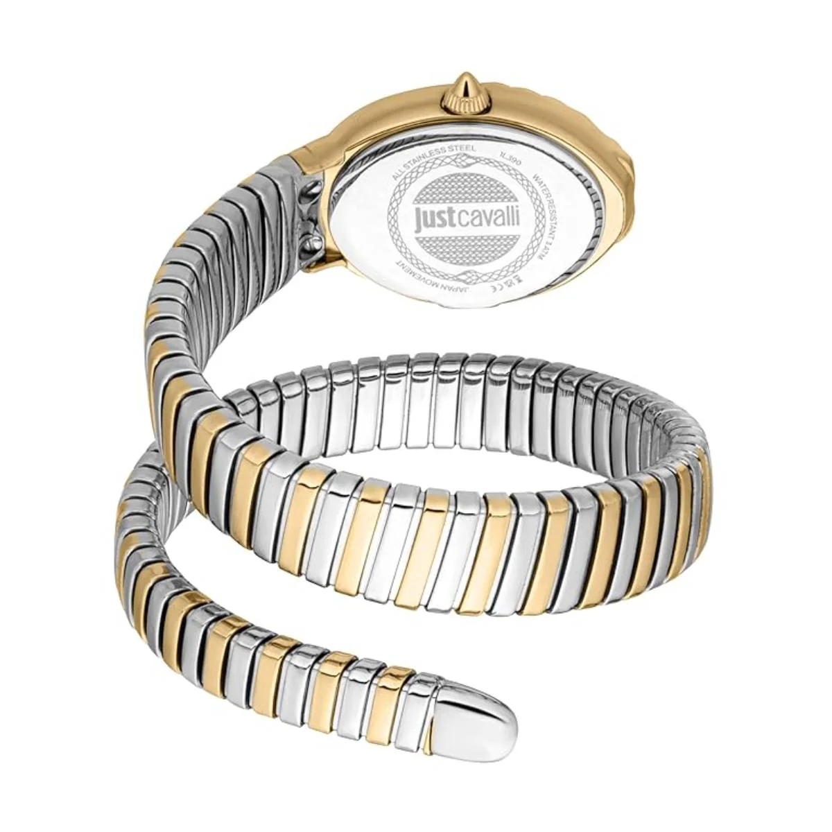 Just Cavalli Fiore Silver Dial Analog Two Tone Watch For Women JC1L390M0055 - Image 2