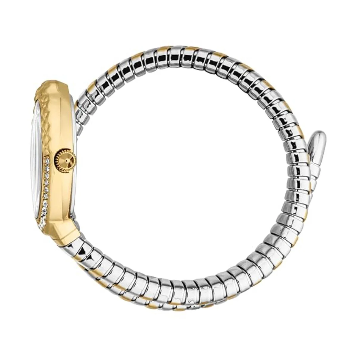 Just Cavalli Fiore Silver Dial Analog Two Tone Watch For Women JC1L390M0055 - Image 3
