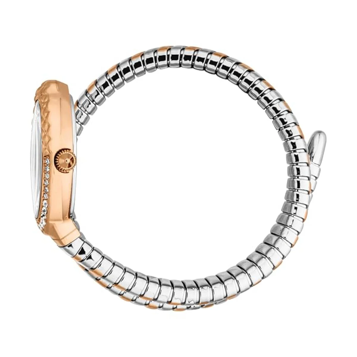 Just Cavalli Fiore Silver Dial Two Tone Watch For Women JC1L390M0065 - Image 3