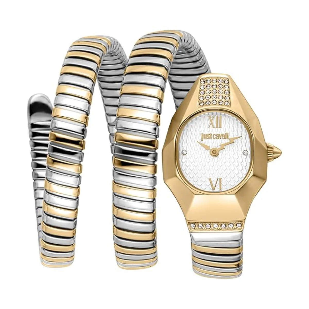Just Cavalli Lunara Oval Silver Analog Women's Watch JC1L397M0065