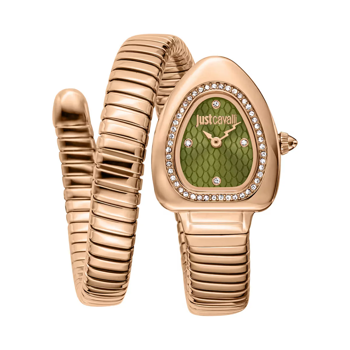 Just Cavalli Oval Green Dial Analog Women Watch JC1L249M0045