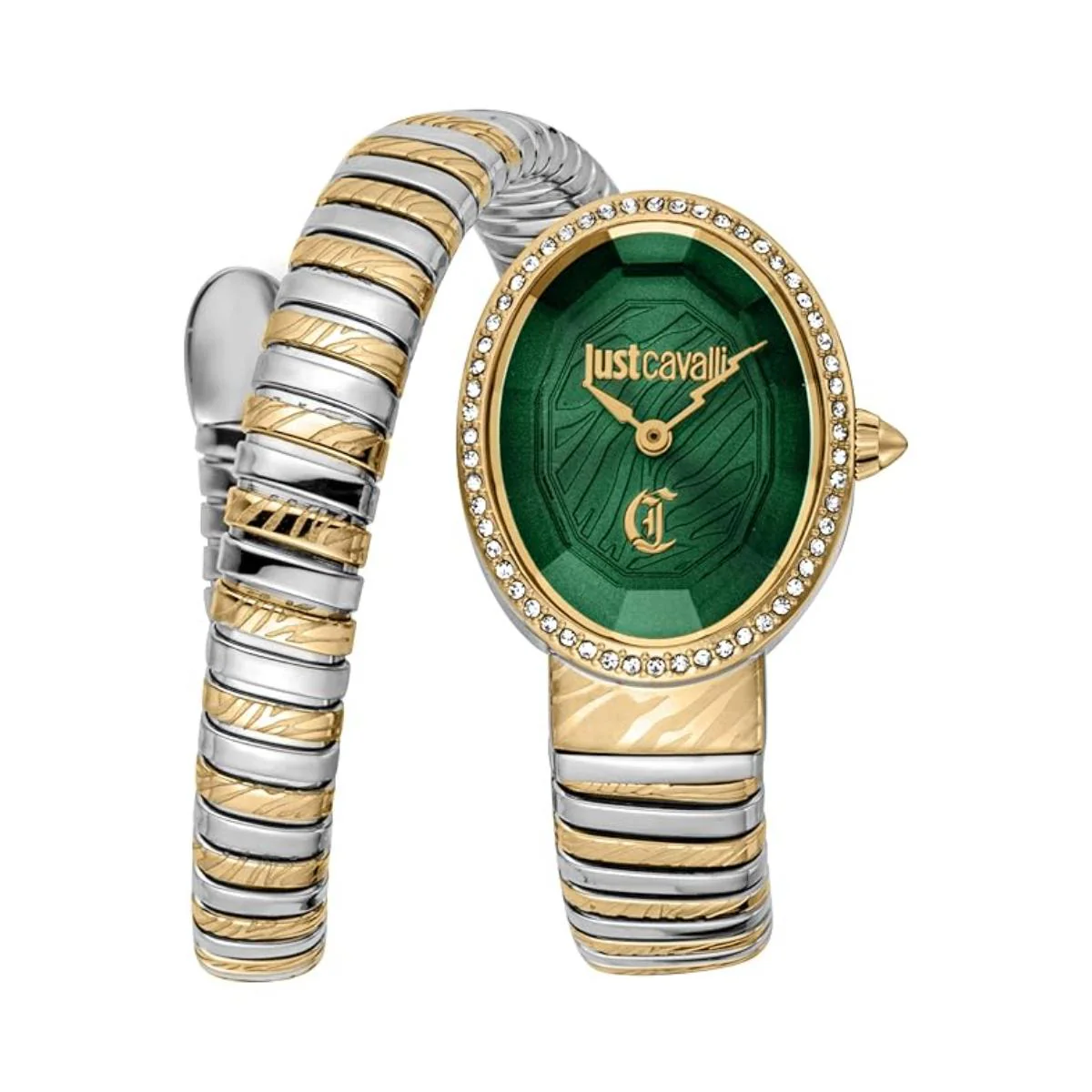 Just Cavalli Quartz Velina Dark Green Dial Analog Women's Watch JC1L353M0065