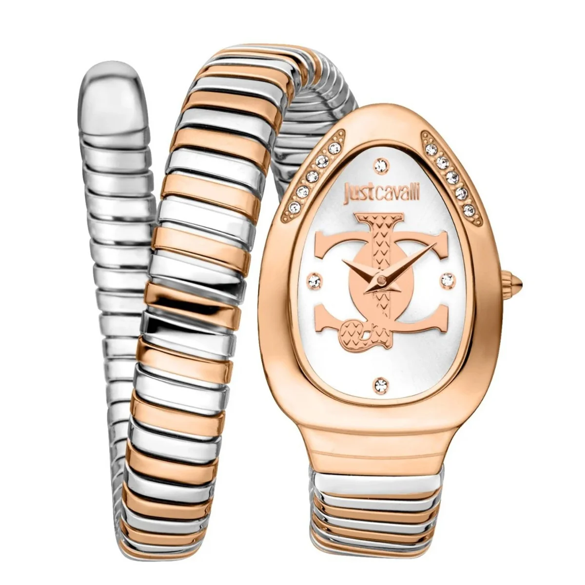 Just Cavalli Serpente Logo Watch For Women - JC1L227M0075