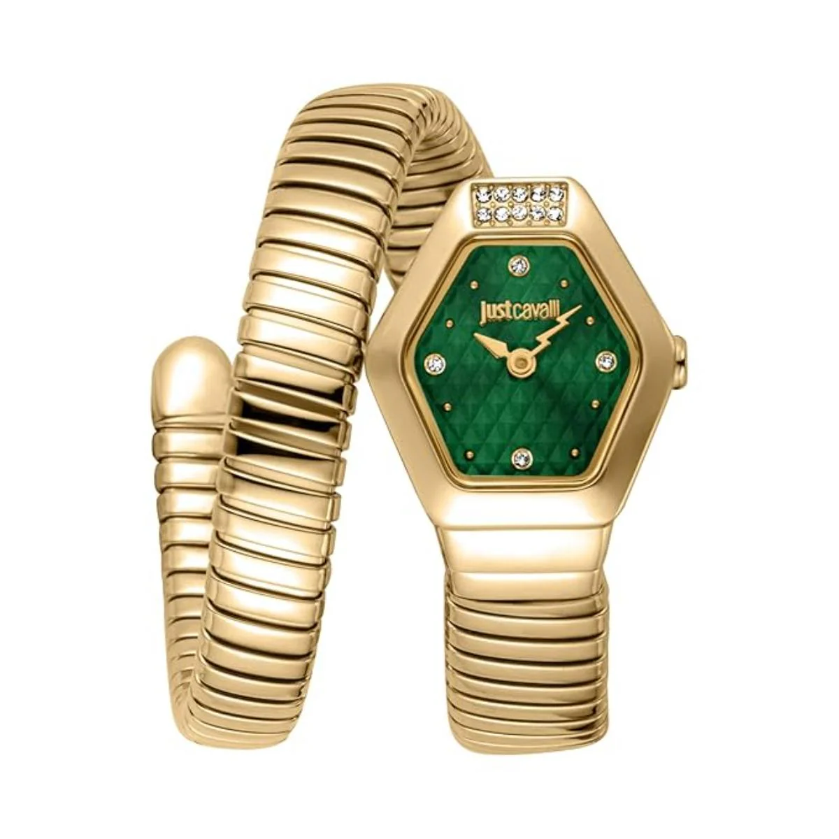 Just Cavalli Splora Dark Green Dial Analog Watch For Women JC1L394M0035