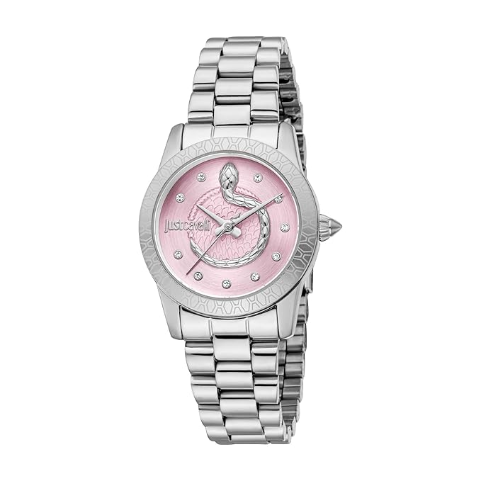 Just Cavalli Women Eterna Pink Dial Analog Watch JC1L359M0045