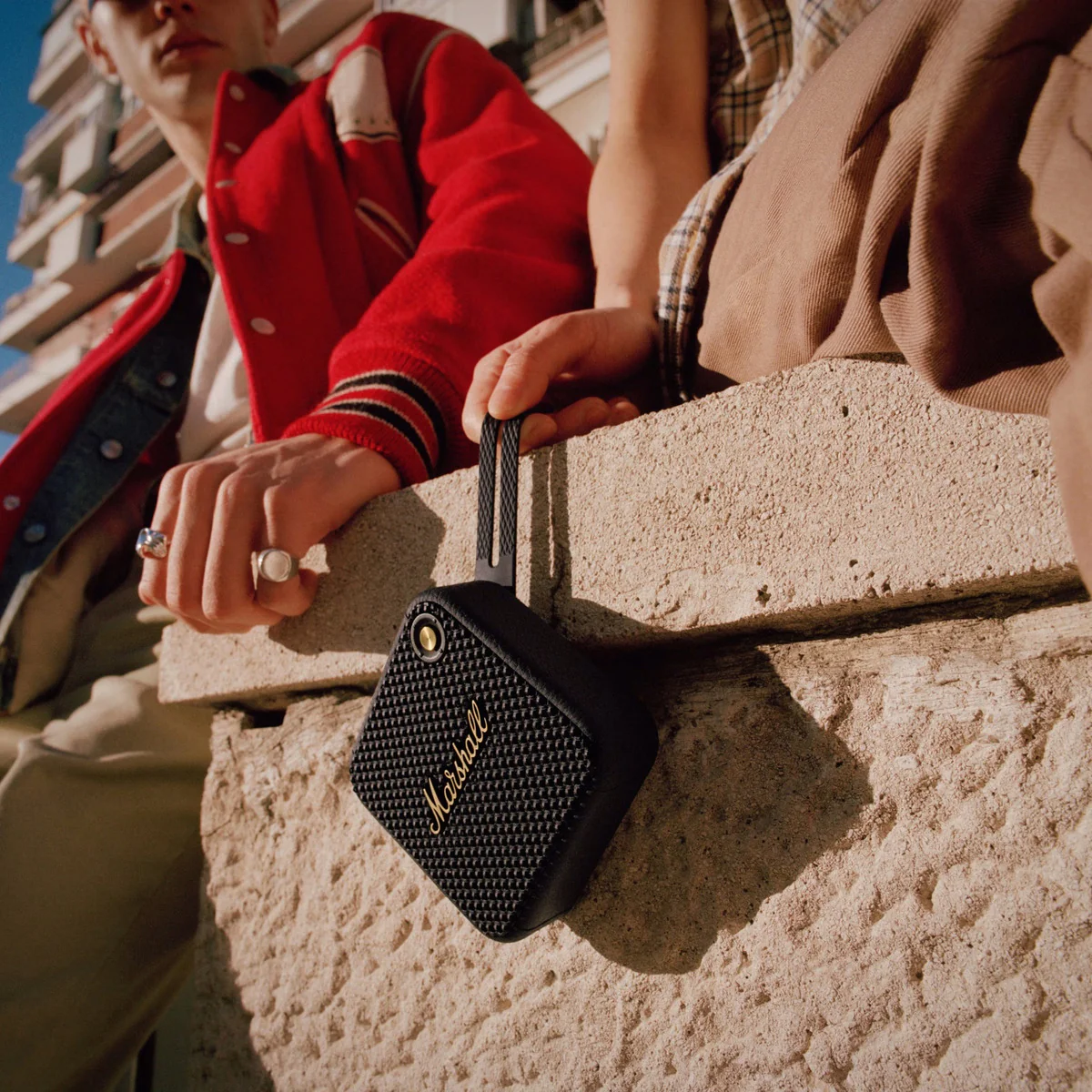 Marshall WILLEN Portable Bluetooth speaker with 15+ hours Black and Brass - Image 3