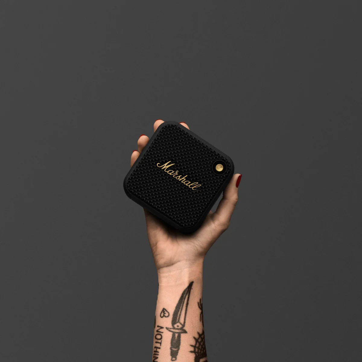 Marshall WILLEN Portable Bluetooth speaker with 15+ hours Black and Brass - Image 4