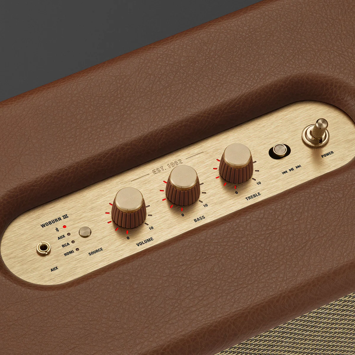 Marshall WOBURN III Bluetooth speaker delivering home Brown - Image 4