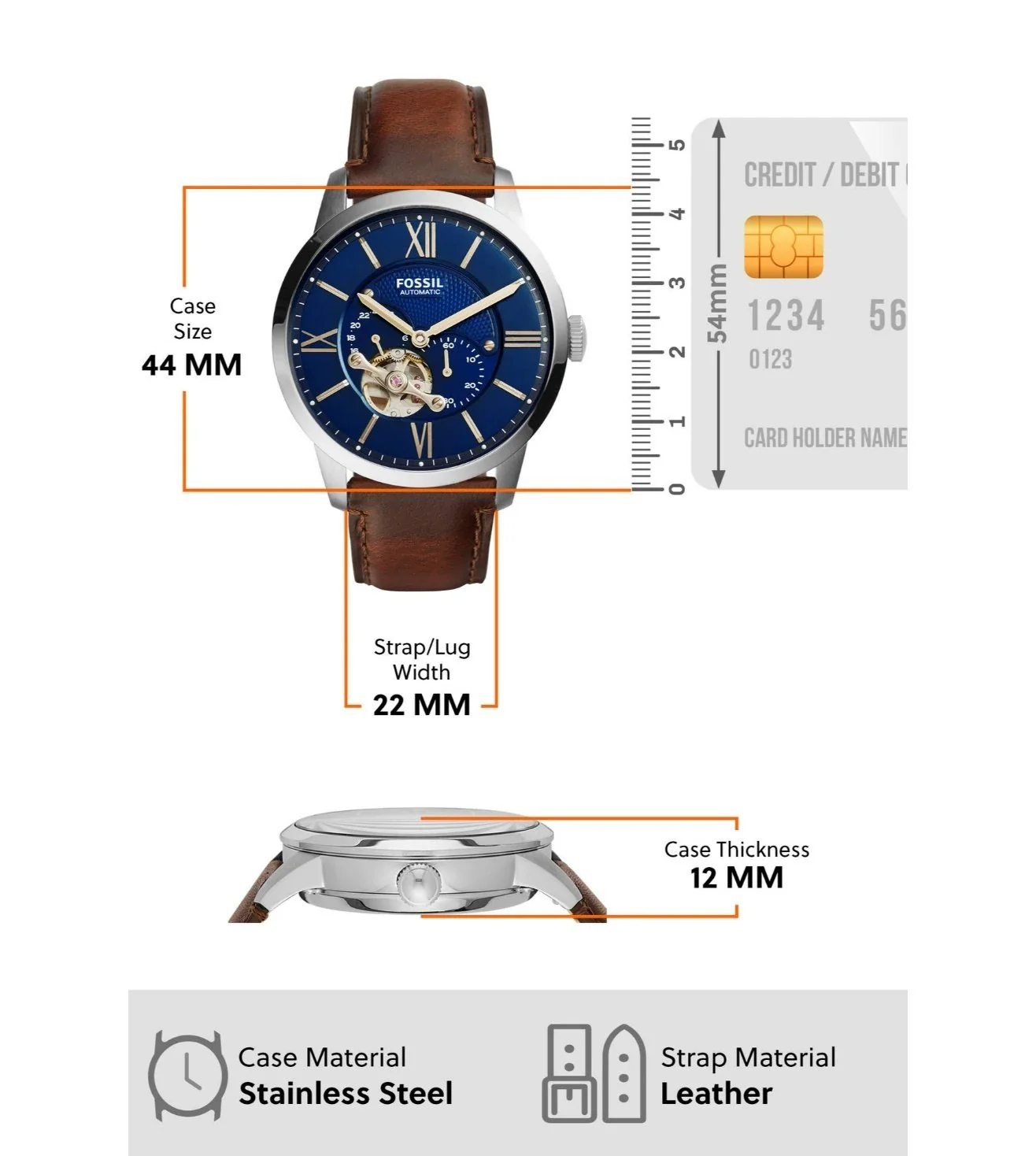 ME3110 | FOSSIL Townsman Analog Watch for Men - Image 7