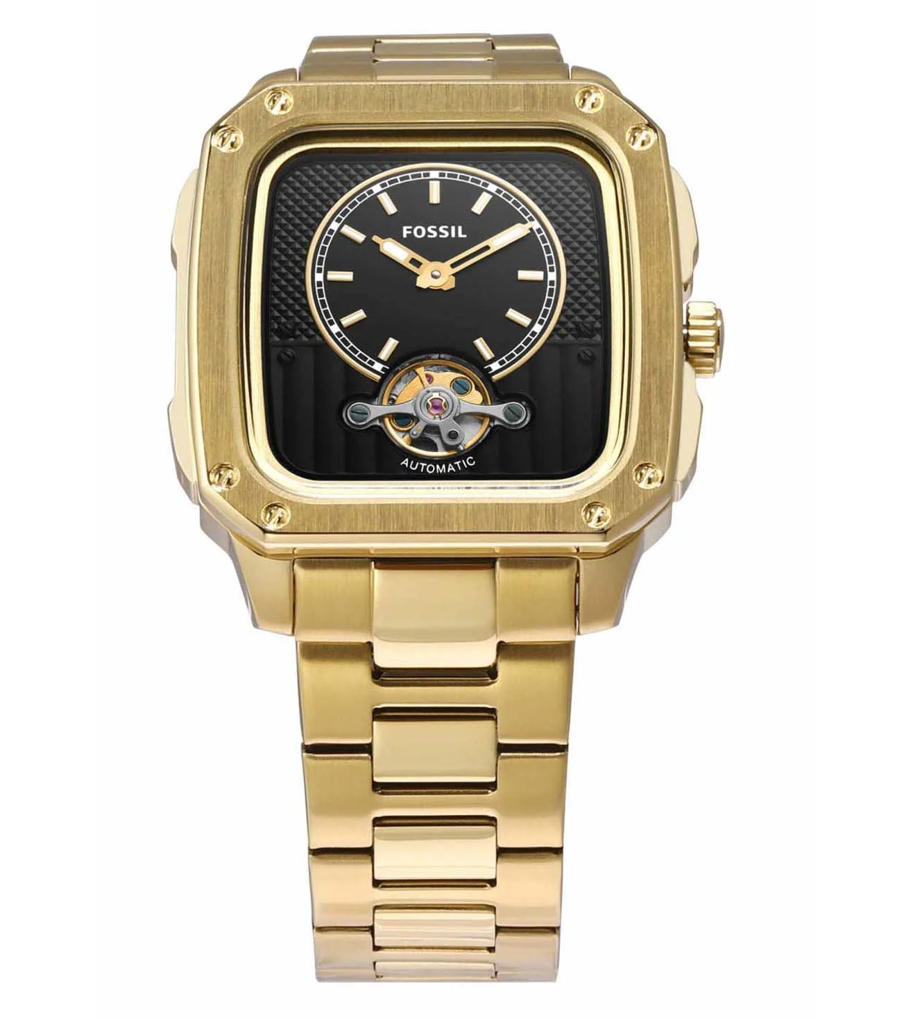 ME3239 FOSSIL | Inscription Automatic Black Dial Watch (Men) - Image 5
