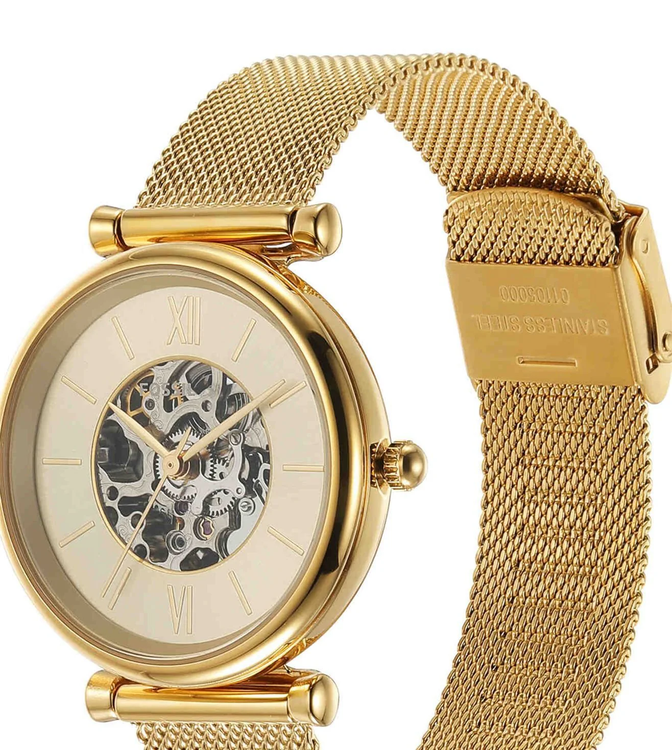 ME3250 FOSSIL | Carlie Automatic Gold Dial Watch (Women) - Image 4