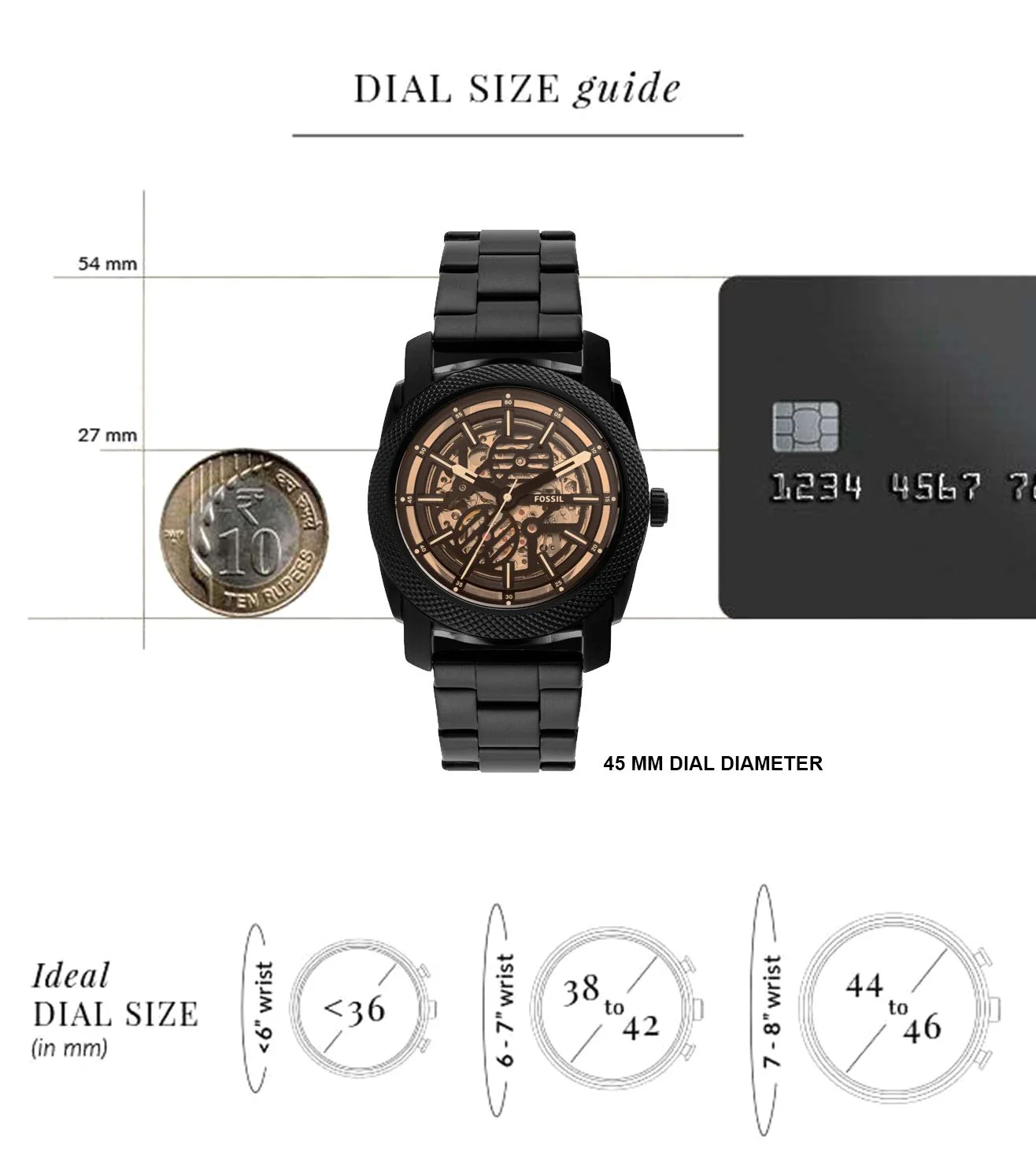 ME3253 FOSSIL | Machine Automatic Analog St Steel Watch (Men) - Image 5