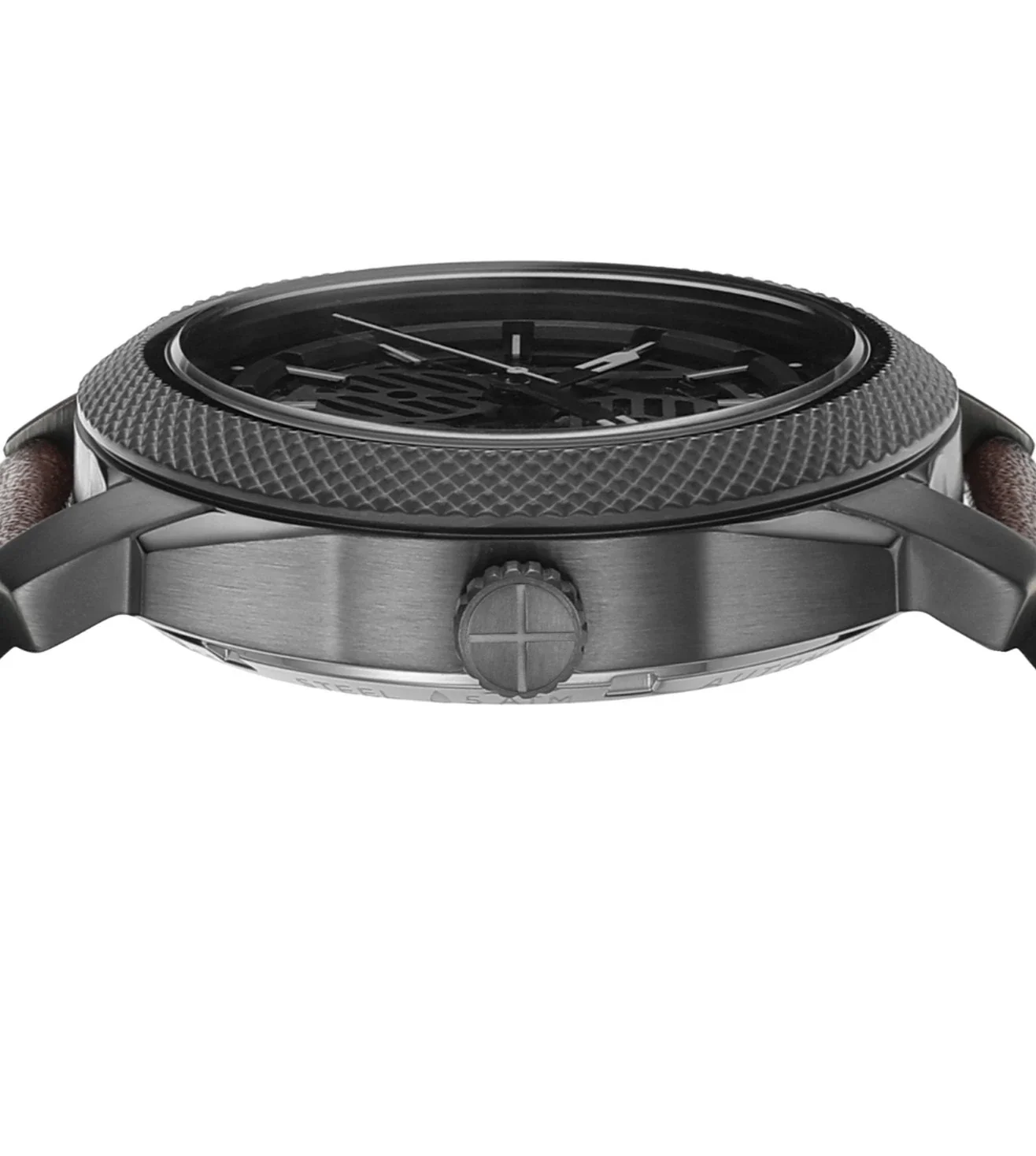 ME3254 FOSSIL | Grey Dial Automatic Leather Strap Analog Watch (Men) - Image 4