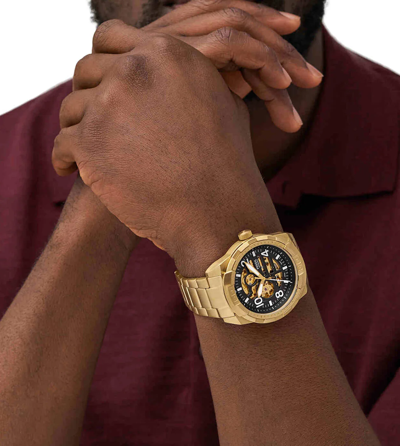 ME3257 FOSSIL | Bronson Automatic St Steel Watch (Men) - Image 4