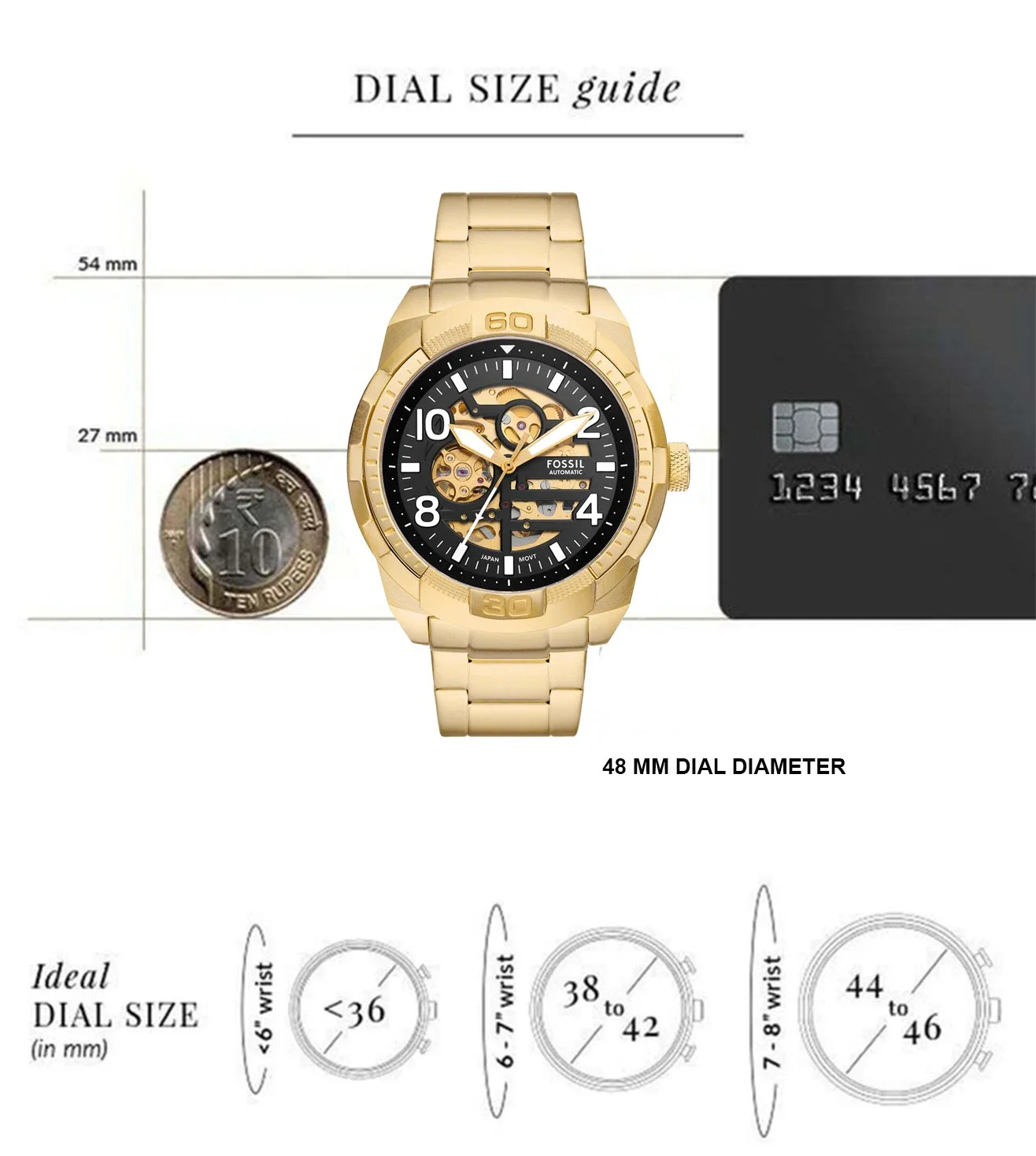 ME3257 FOSSIL | Bronson Automatic St Steel Watch (Men) - Image 6