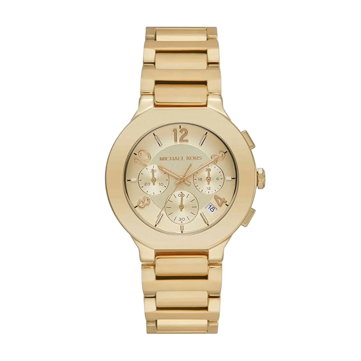 Michael Kors Gramercy Gold Dial Analog Chronograph Women Watch MK7520