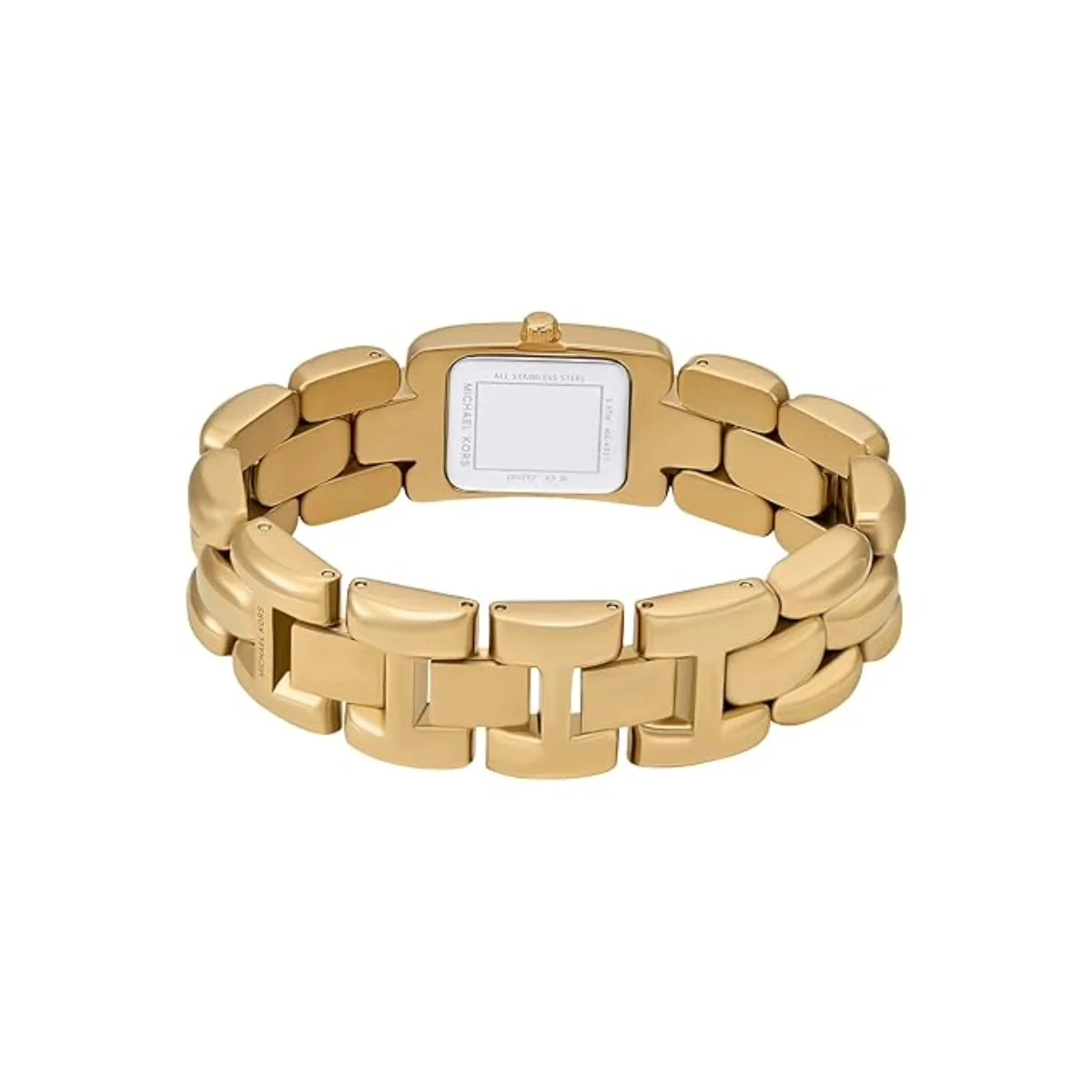 Michael Kors Hally Quartz Gold Rectangular Dial Analog Women's Watch MK4921 - Image 3