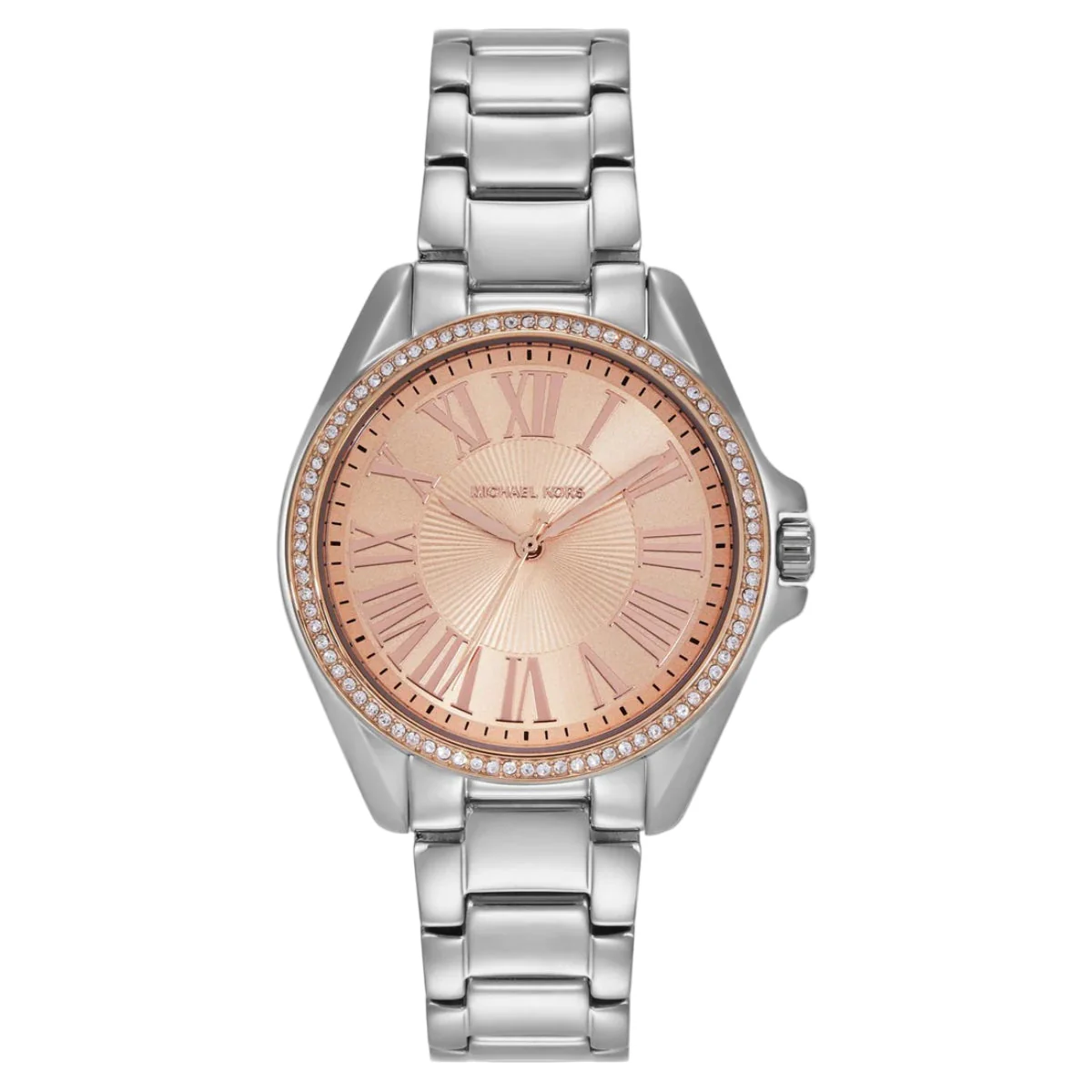 Michael Kors Kacie Quartz Rose Gold Dial Analog Stainless Steel Women Watch MK4854