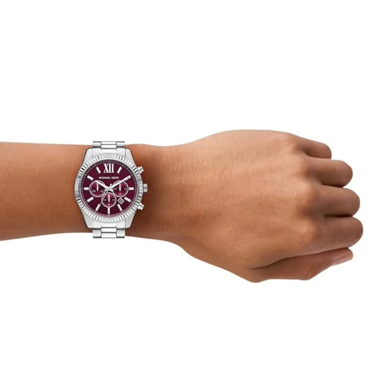 Michael Kors Lexington Maroon Dial Analog Chronograph Men's Watch MK9242 - Image 4