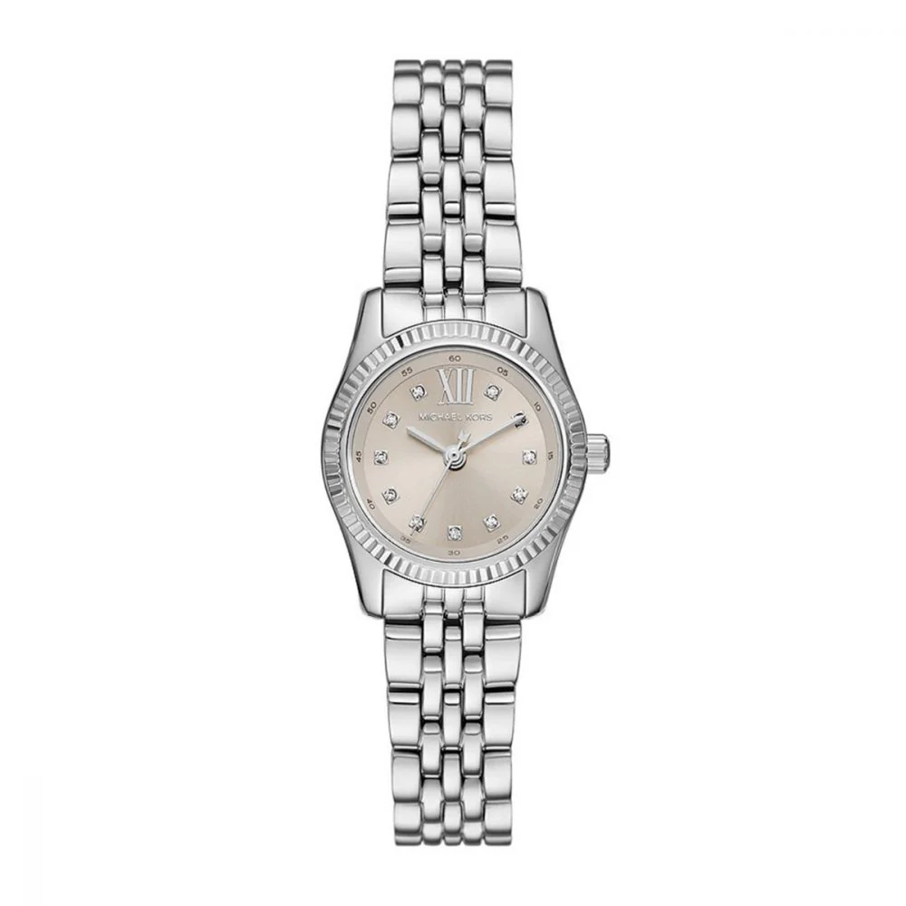 Michael Kors Lexington Silver Round Dial Analog Women Watch MK4843