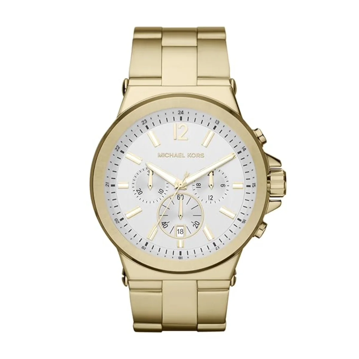 Michael Kors Quartz Dylan White Round Dial Analog Men's Watch MK8278