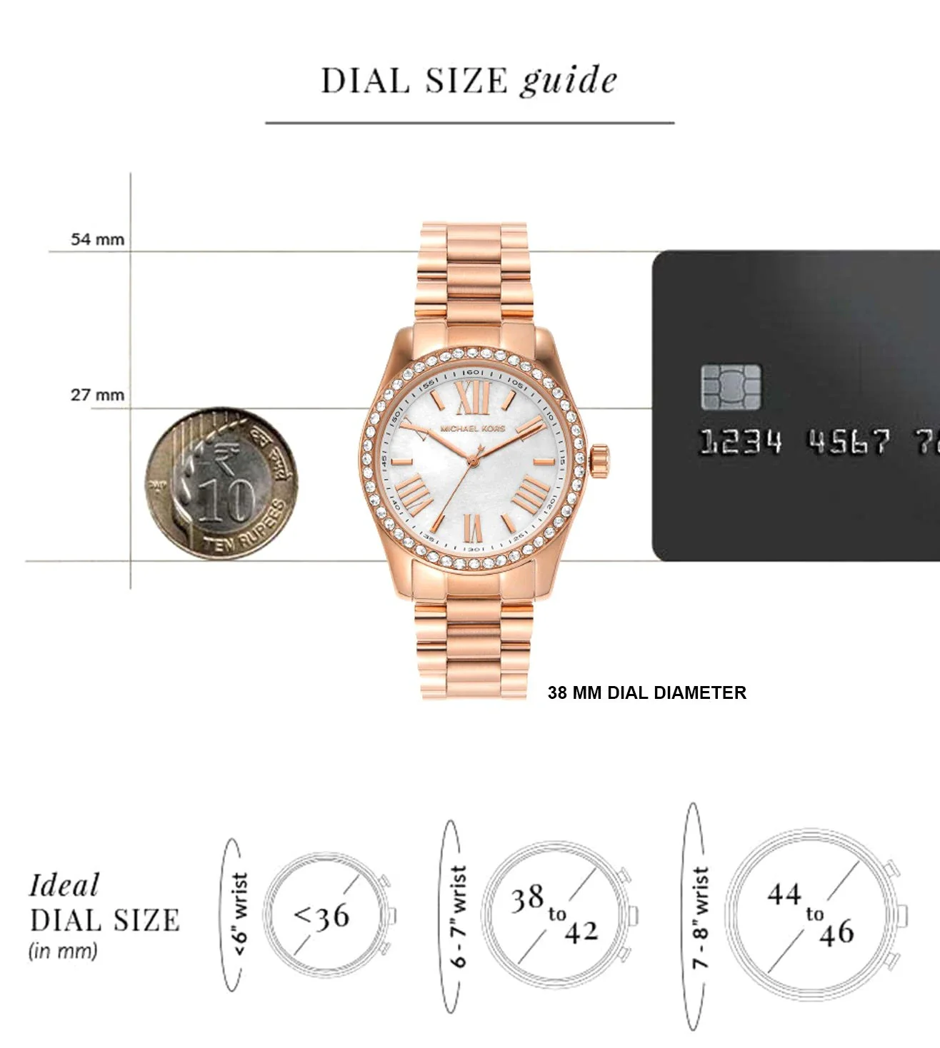 MK1088SET | MICHAEL KORS Lexington Analog Watch for Women With Bracelet & Earrings - Image 7