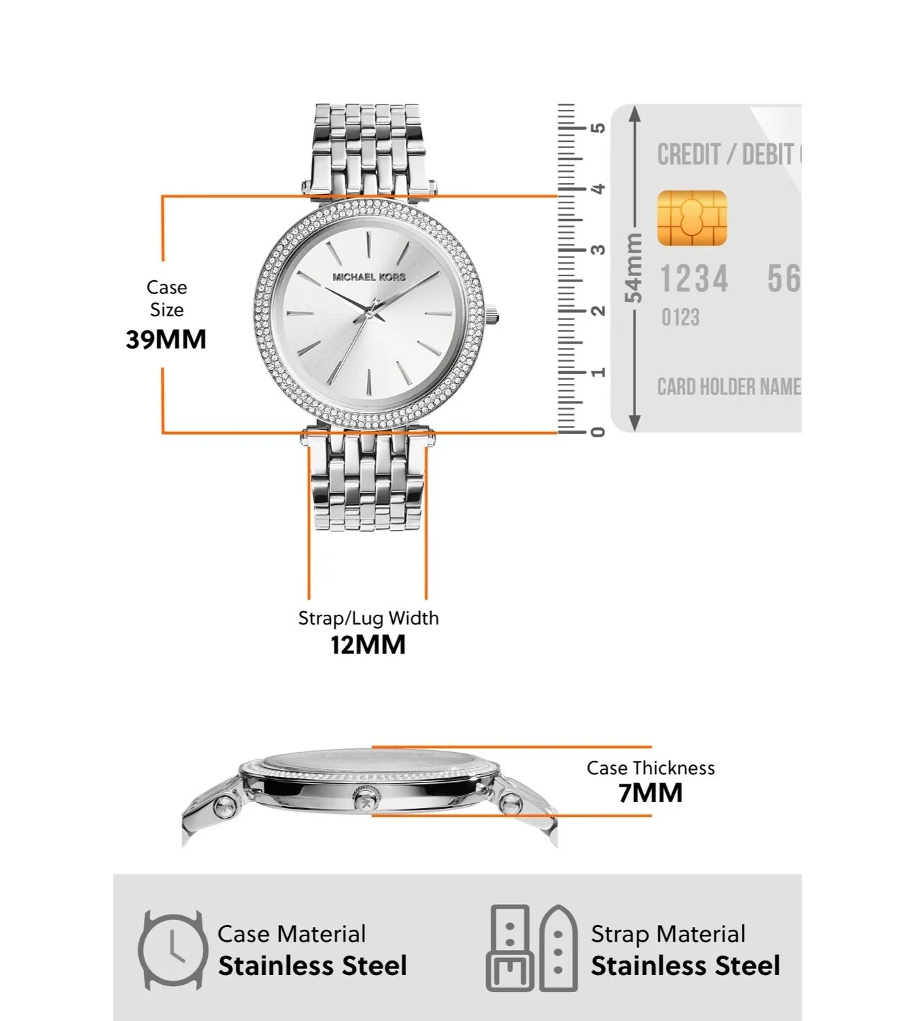 MK3190 | MICHAEL KORS Darci Analog Watch for Women - Image 7