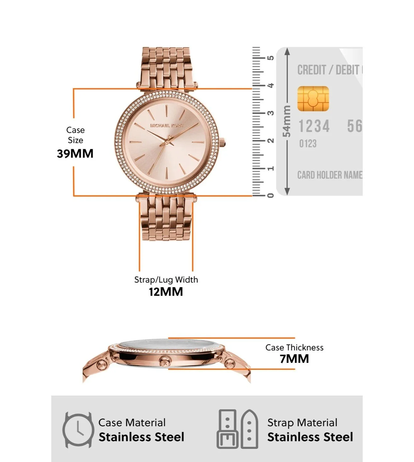 MK3192 | MICHAEL KORS Darci Analog Watch for Women - Image 7