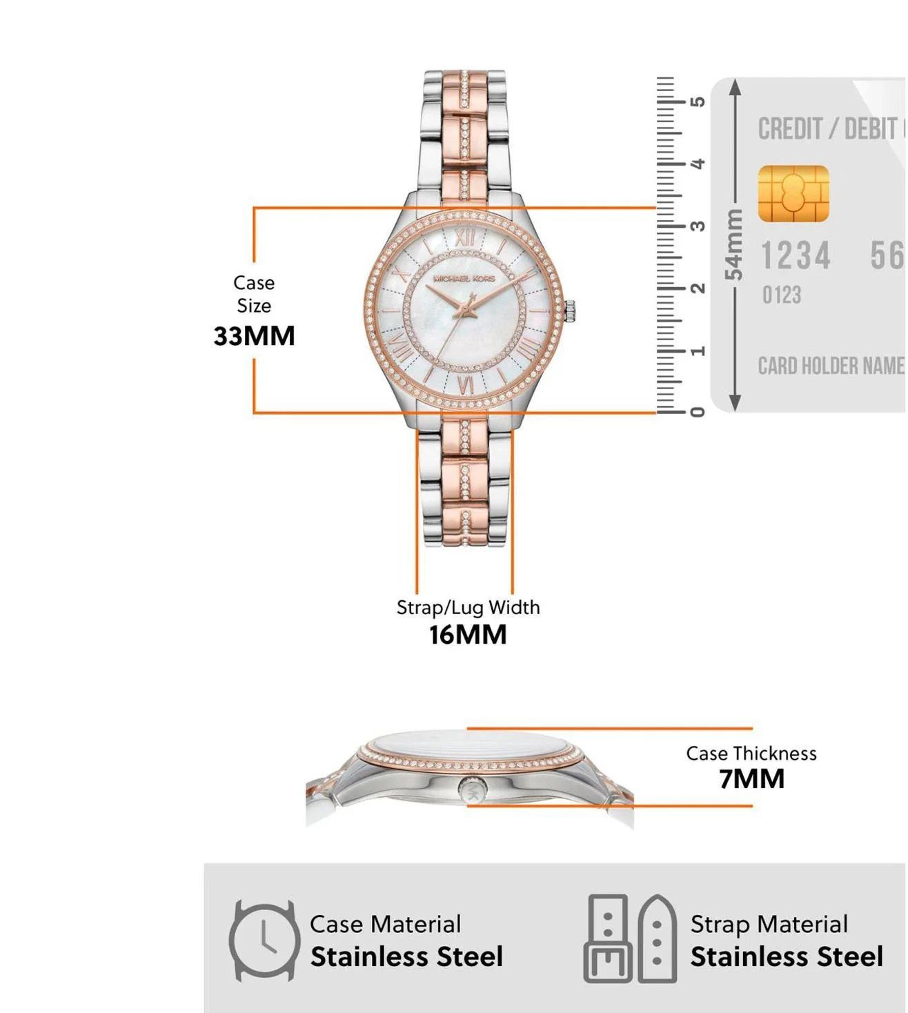 MK3979 | MICHAEL KORS Lauryn Watch for Women - Image 7