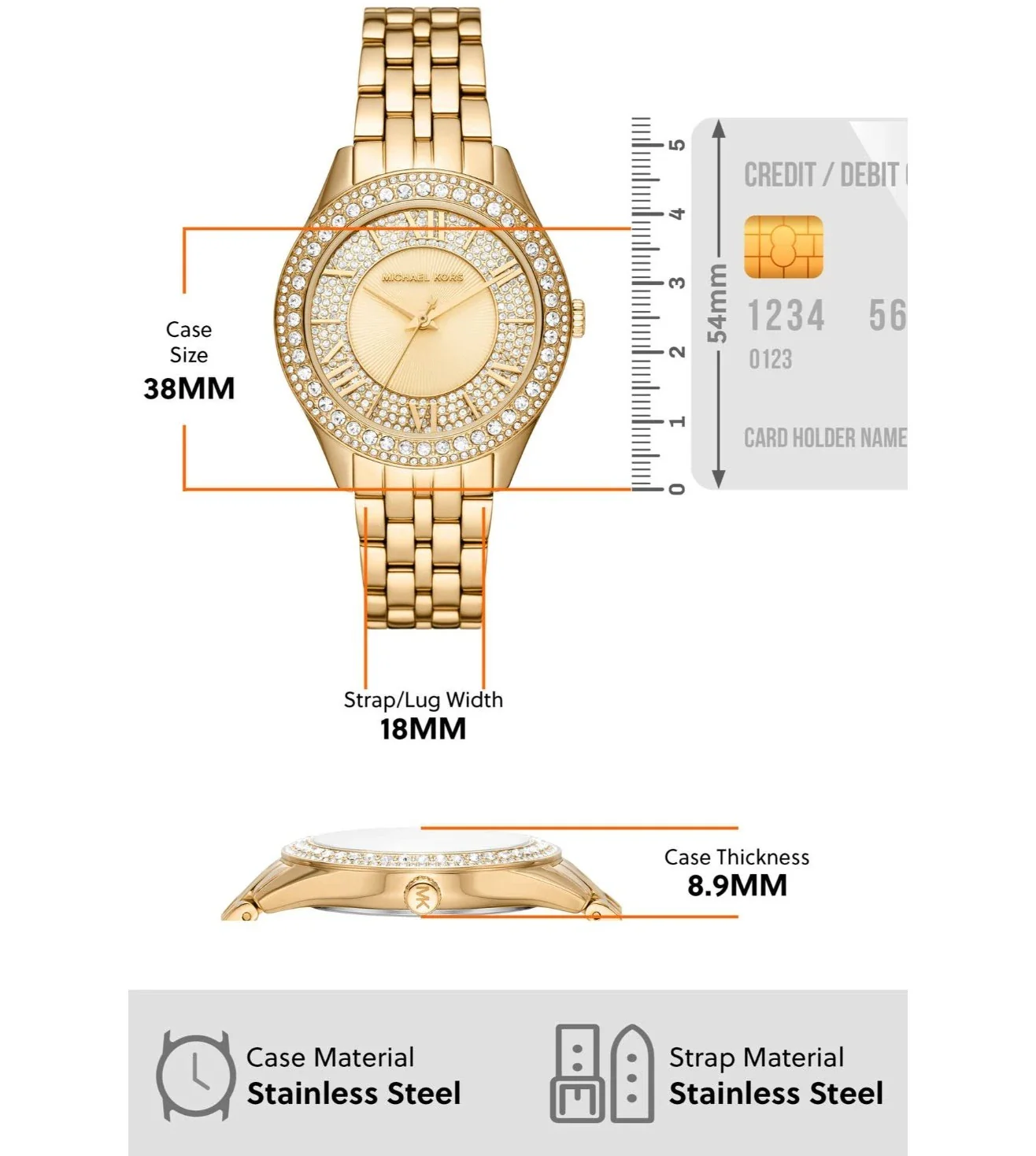MK4709 | MICHAEL KORS Harlowe Analog Watch for Women - Image 7