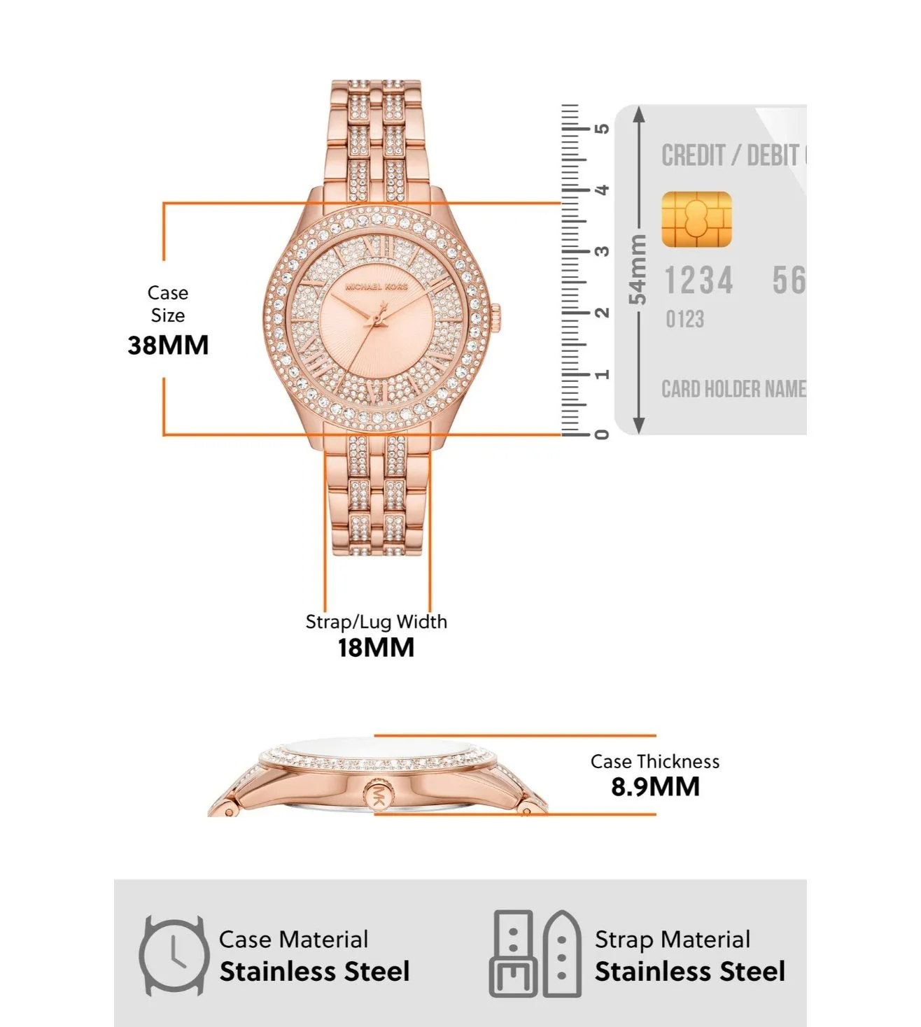 MK4710 | MICHAEL KORS Harlowe Analog Watch for Women - Image 7