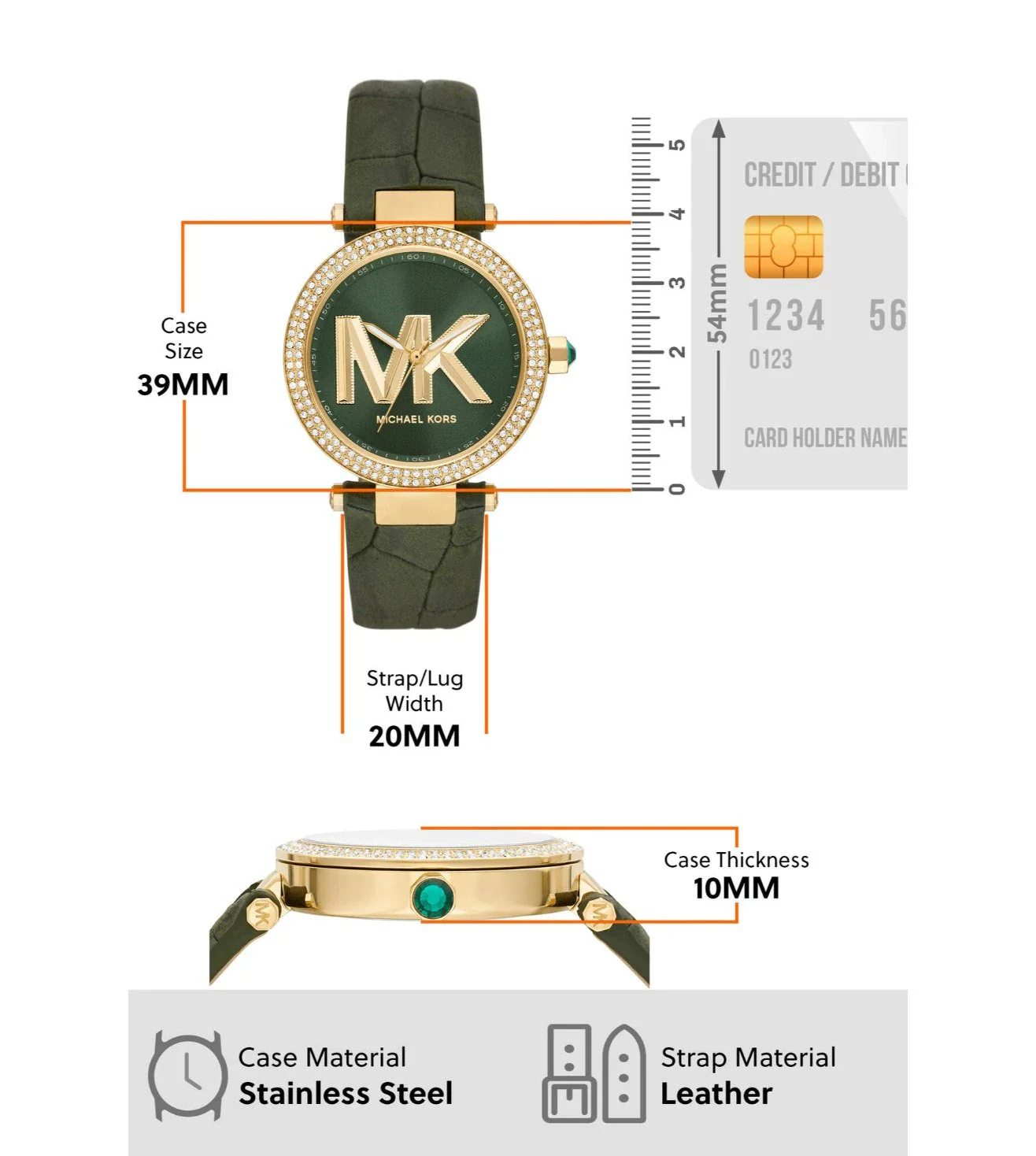 MK4724 | MICHAEL KORS Parker Analog Watch for Women - Image 6