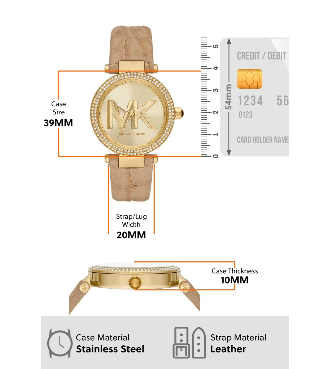 MK4725 | MICHAEL KORS Parker Analog Watch for Women - Image 6