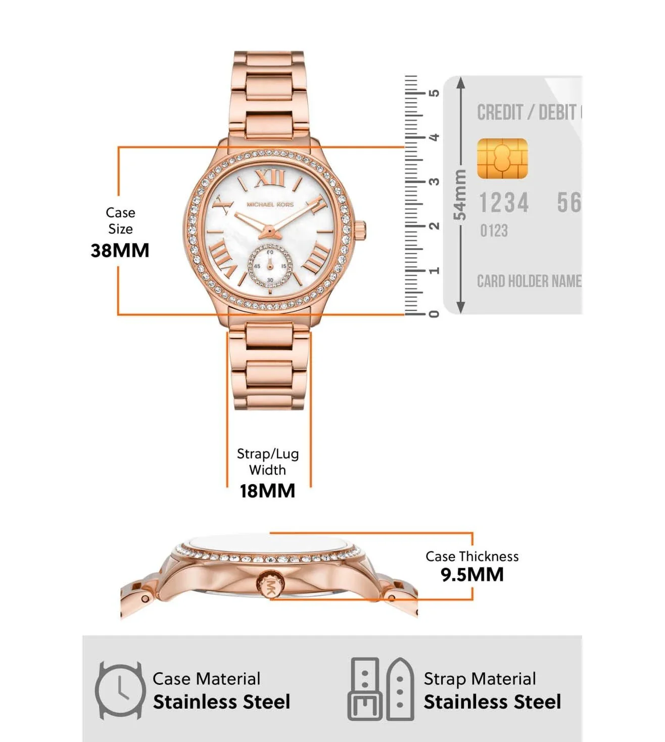 MK4806 Michael Kors | Sage White Dial Analog Watch for Women - Image 5