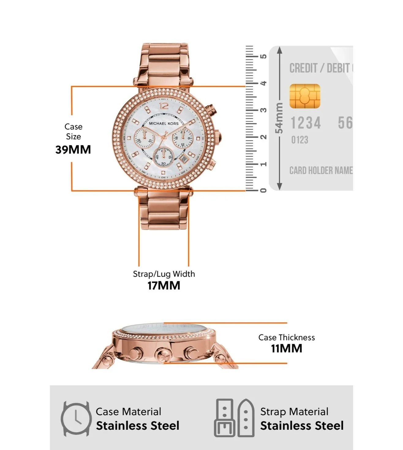 MK5491 | MICHAEL KORS Parker Analog Watch for Women - Image 7