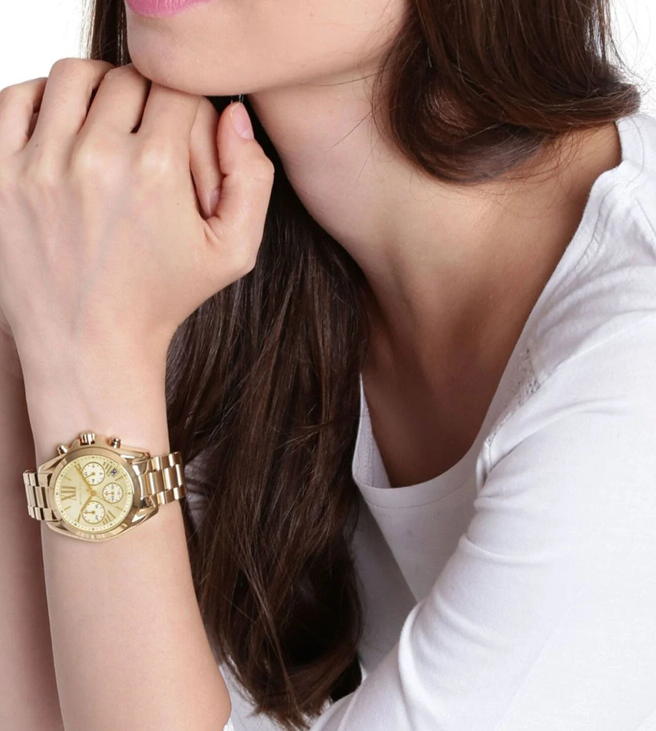MK5798 | MICHAEL KORS Mini Bradshaw Chronograph Watch for Women - Image 5