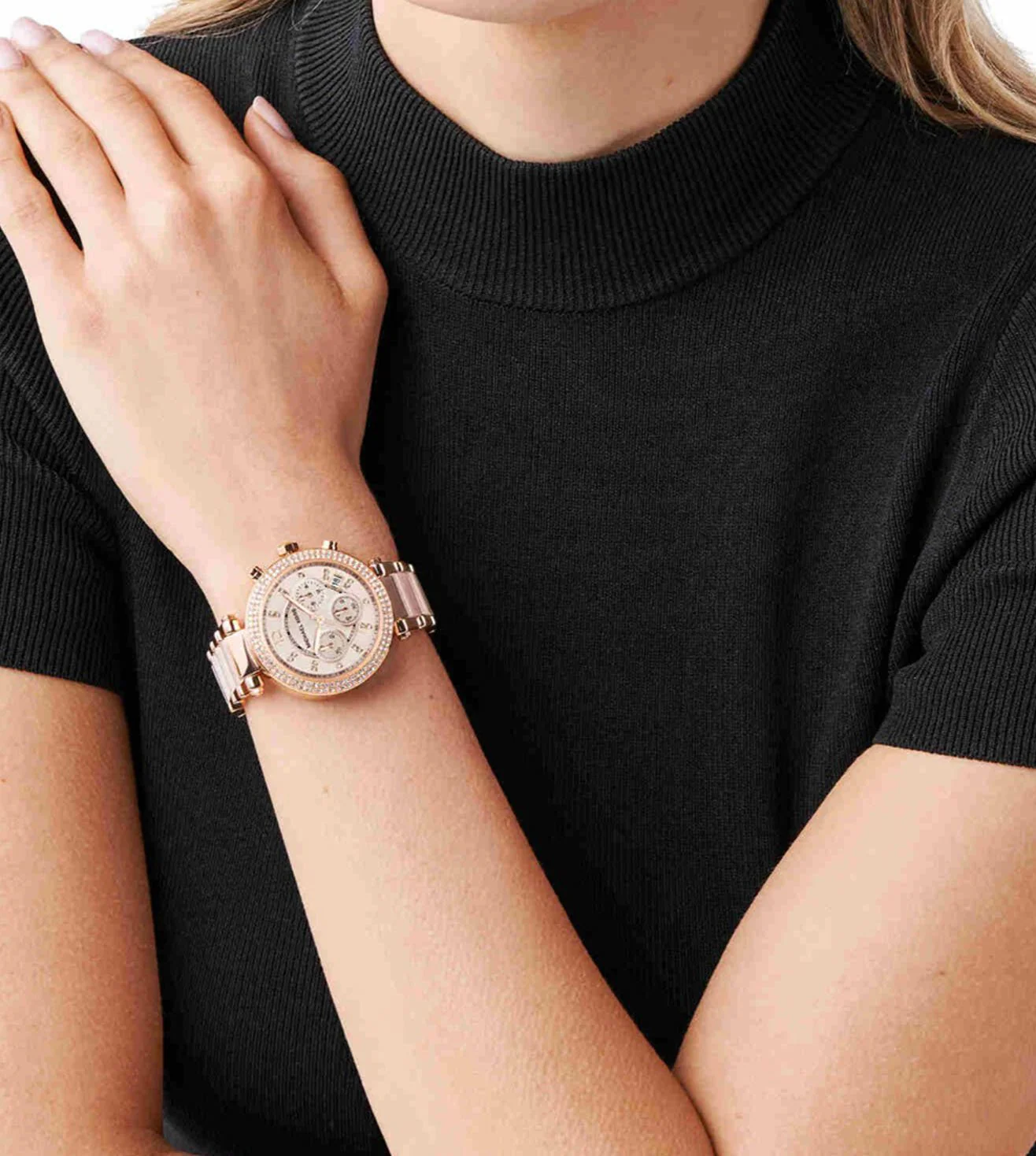 MK5896 | MICHAEL KORS Parker Chronograph Watch for Women - Image 4