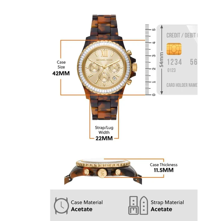 MK7239 | Everest Chronograph Watch for Women - Image 5