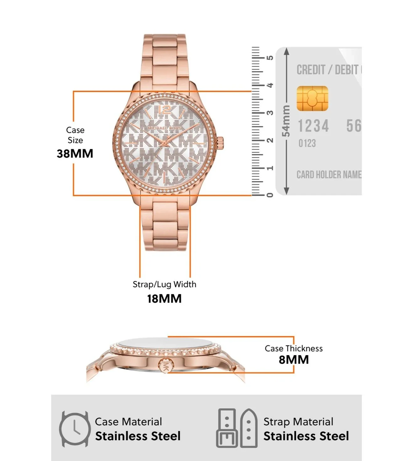 MK7297 | MICHAEL KORS Layton Analog Watch for Women - Image 7