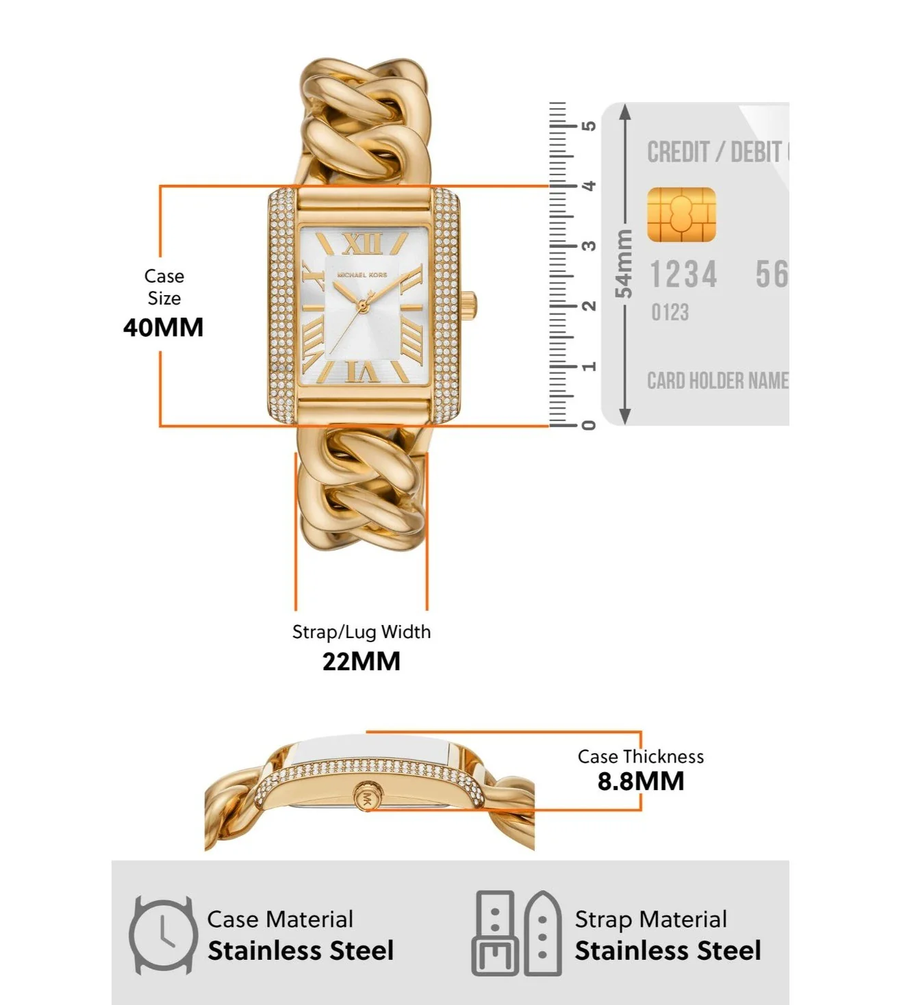 MK7300 | MICHAEL KORS Emery Analog Watch for Women - Image 6