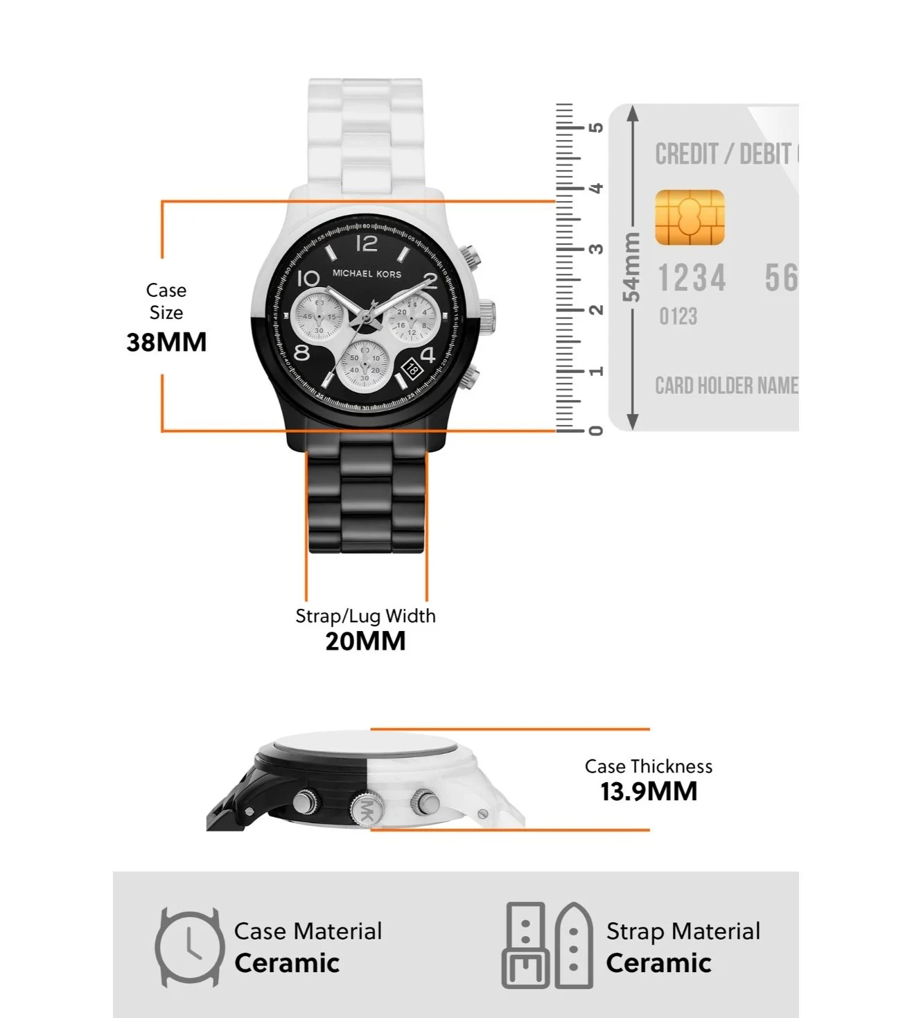 MK7330 | MICHAEL KORS Runway Chronograph Watch for Women - Image 5
