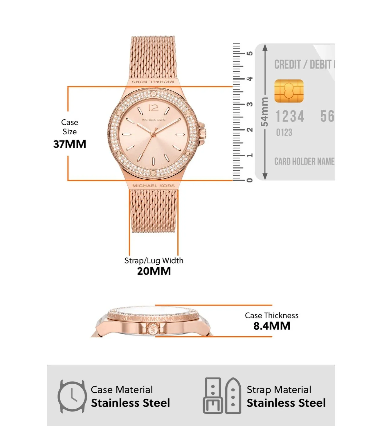 MK7336 | MICHAEL KORS Lennox Analog Watch for Women - Image 6