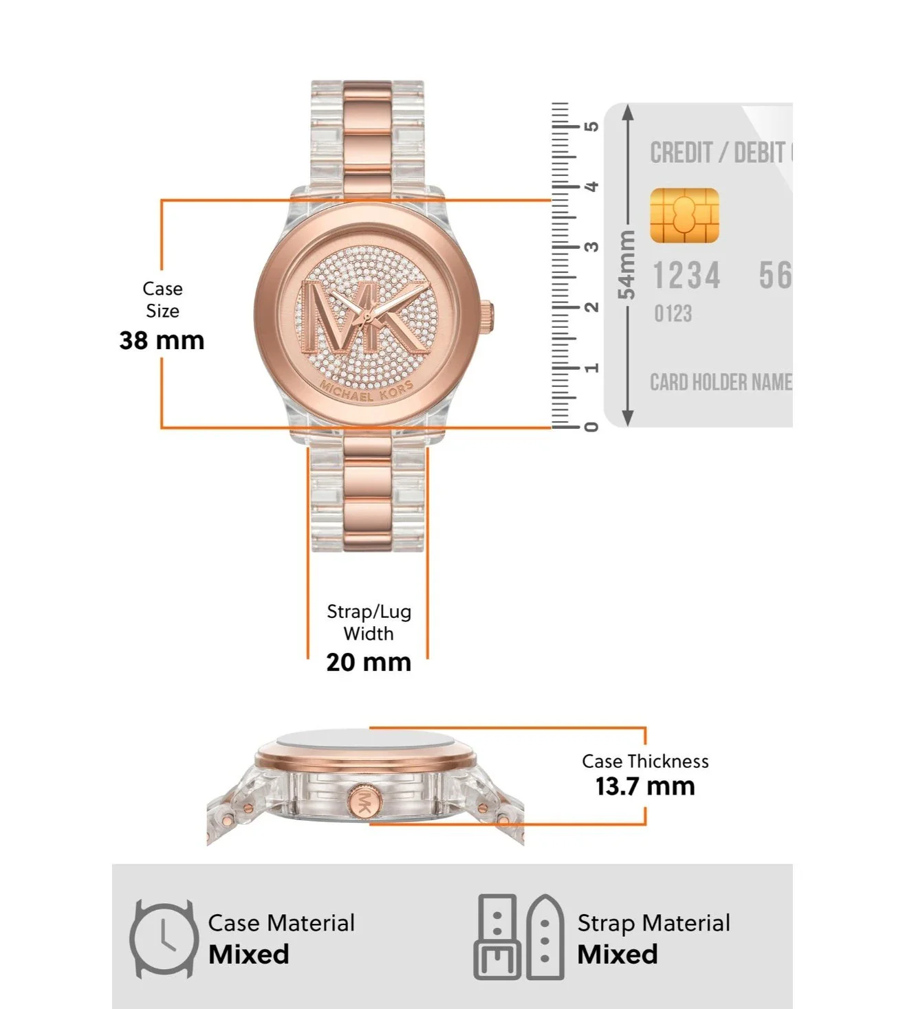 MK7355 | MICHAEL KORS Runway Analog Watch for Women - Image 5