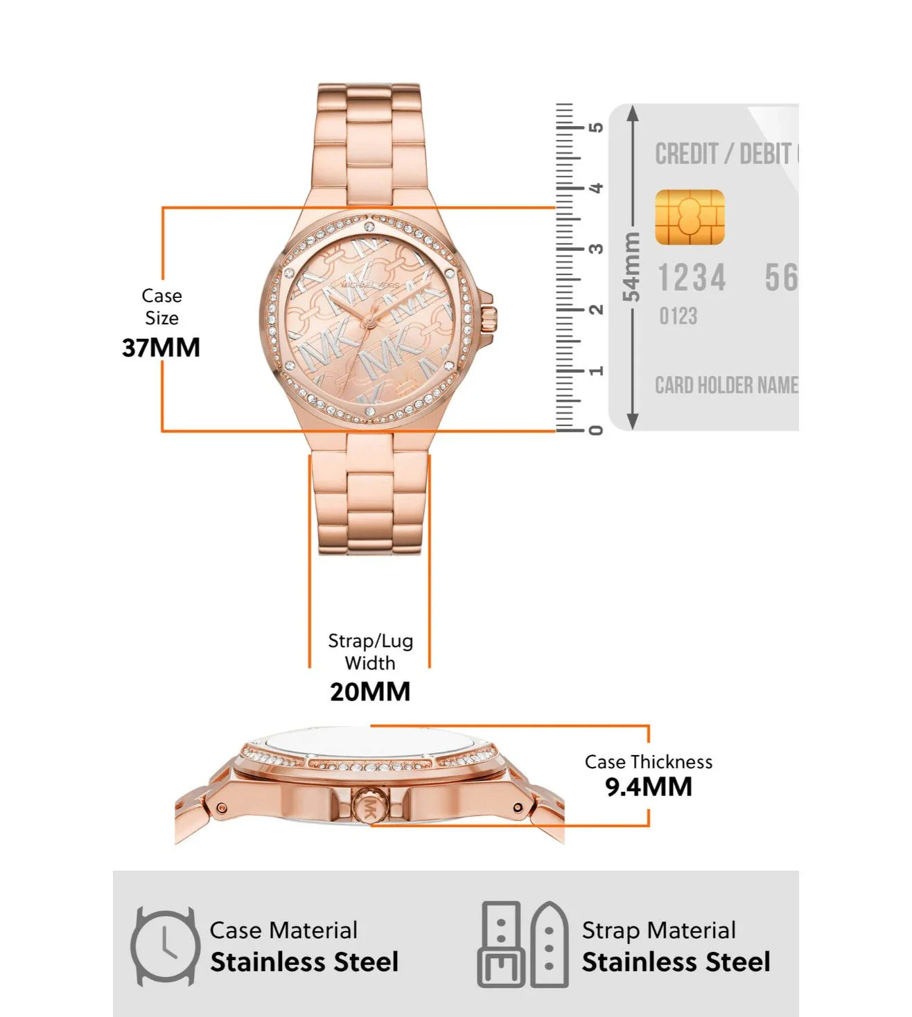 MK7405 | MICHAEL KORS Lennox Analog Watch for Women - Image 6