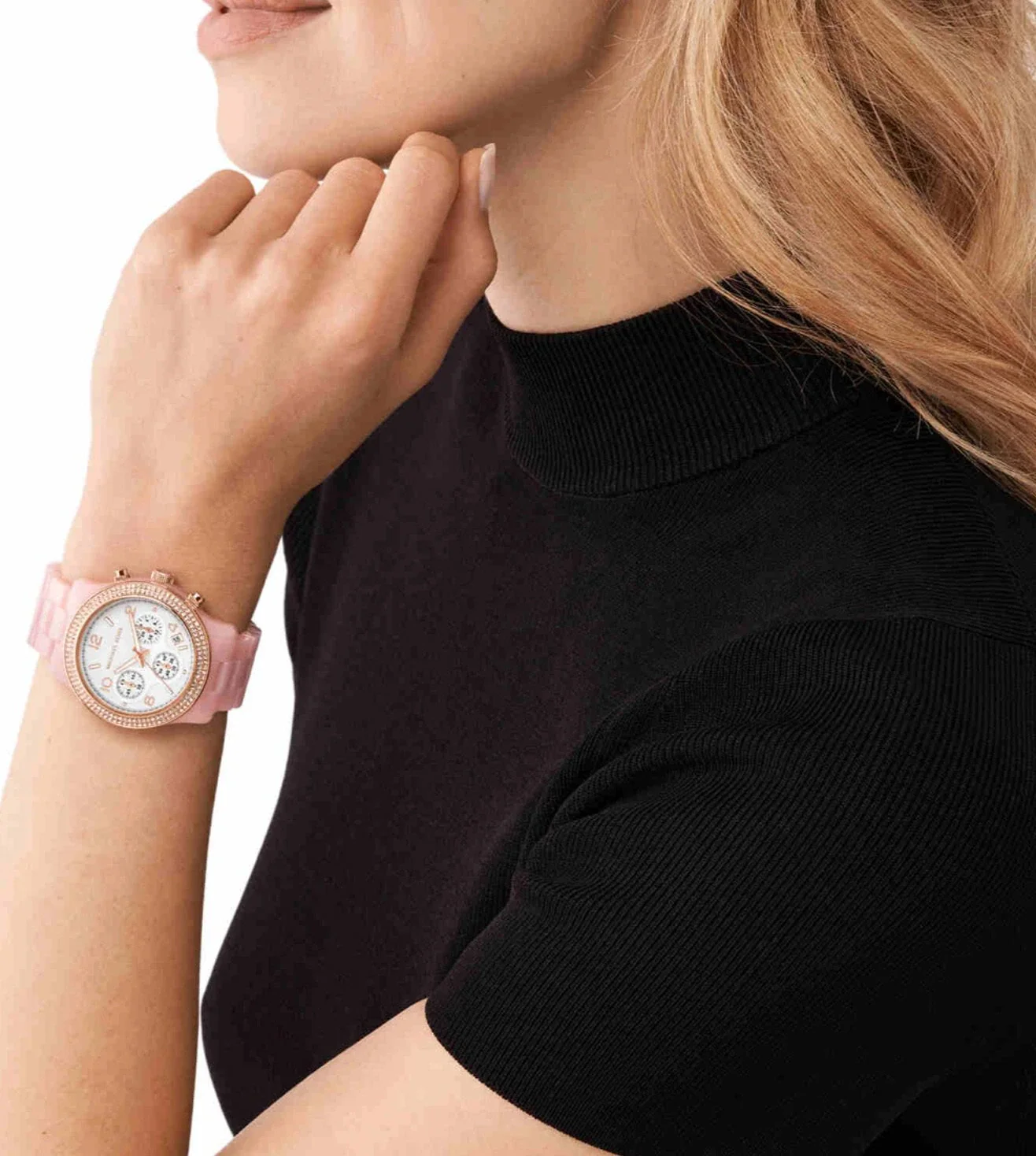 MK7424 | MICHAEL KORS Runway Chronograph Watch for Women - Image 6