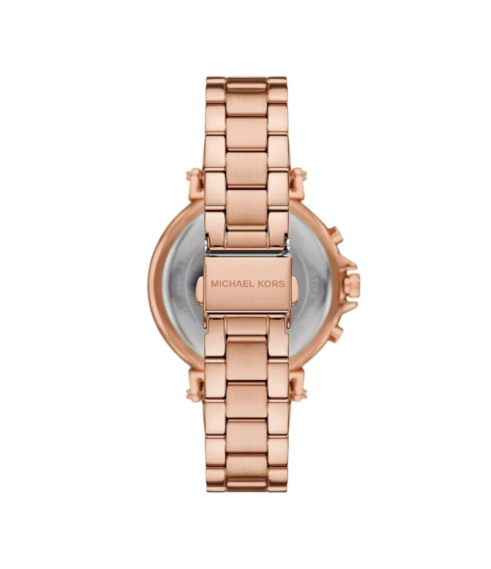 MK7494 Michael Kors | Maren Chrono Rose Gold-Tone St Steel Watch (Women) - Image 2