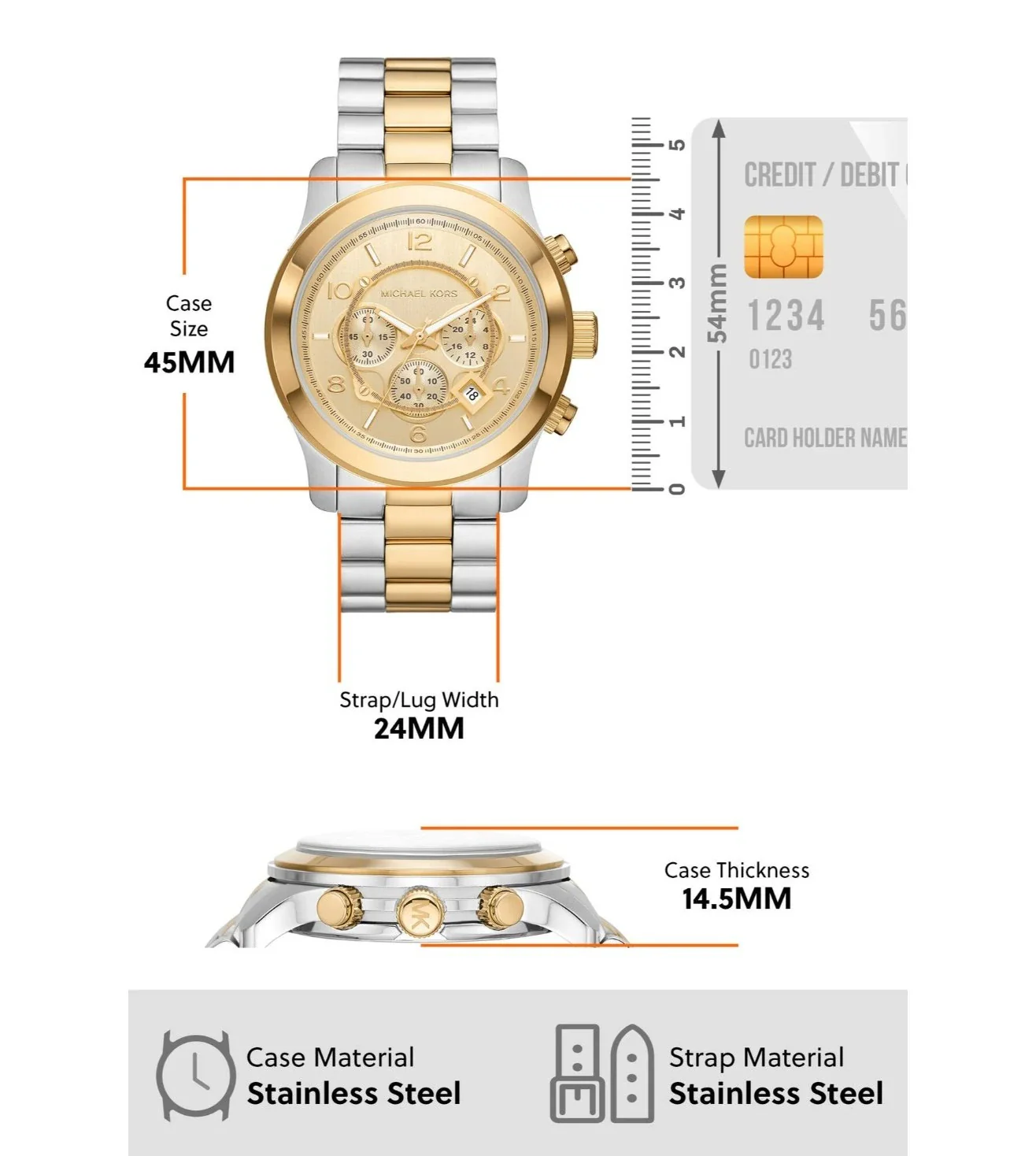 MK9075 | MICHAEL KORS Runway Chronograph Watch for Men - Image 5