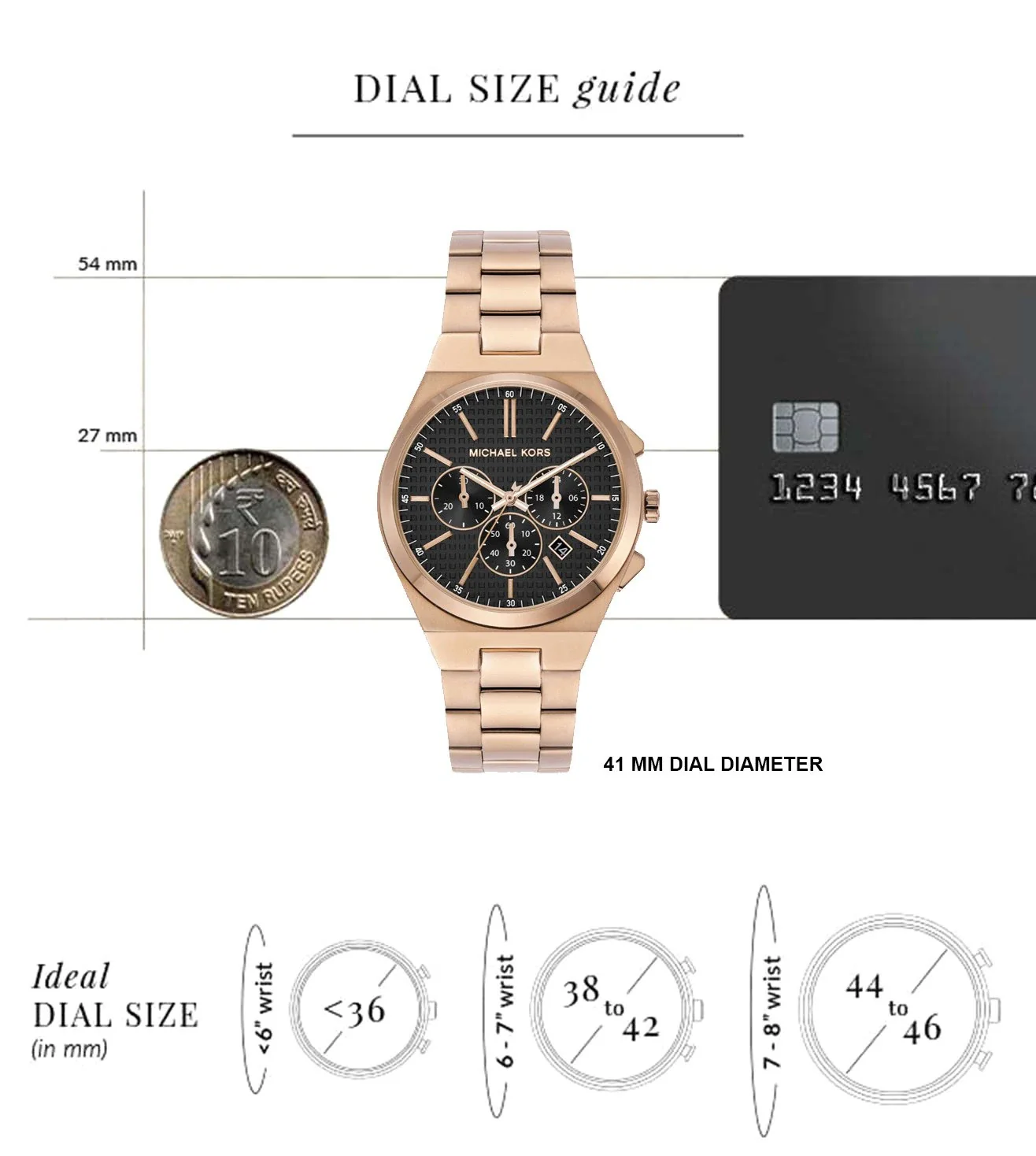 MK9119 | MICHAEL KORS Lennox Chronograph Watch for Men - Image 8