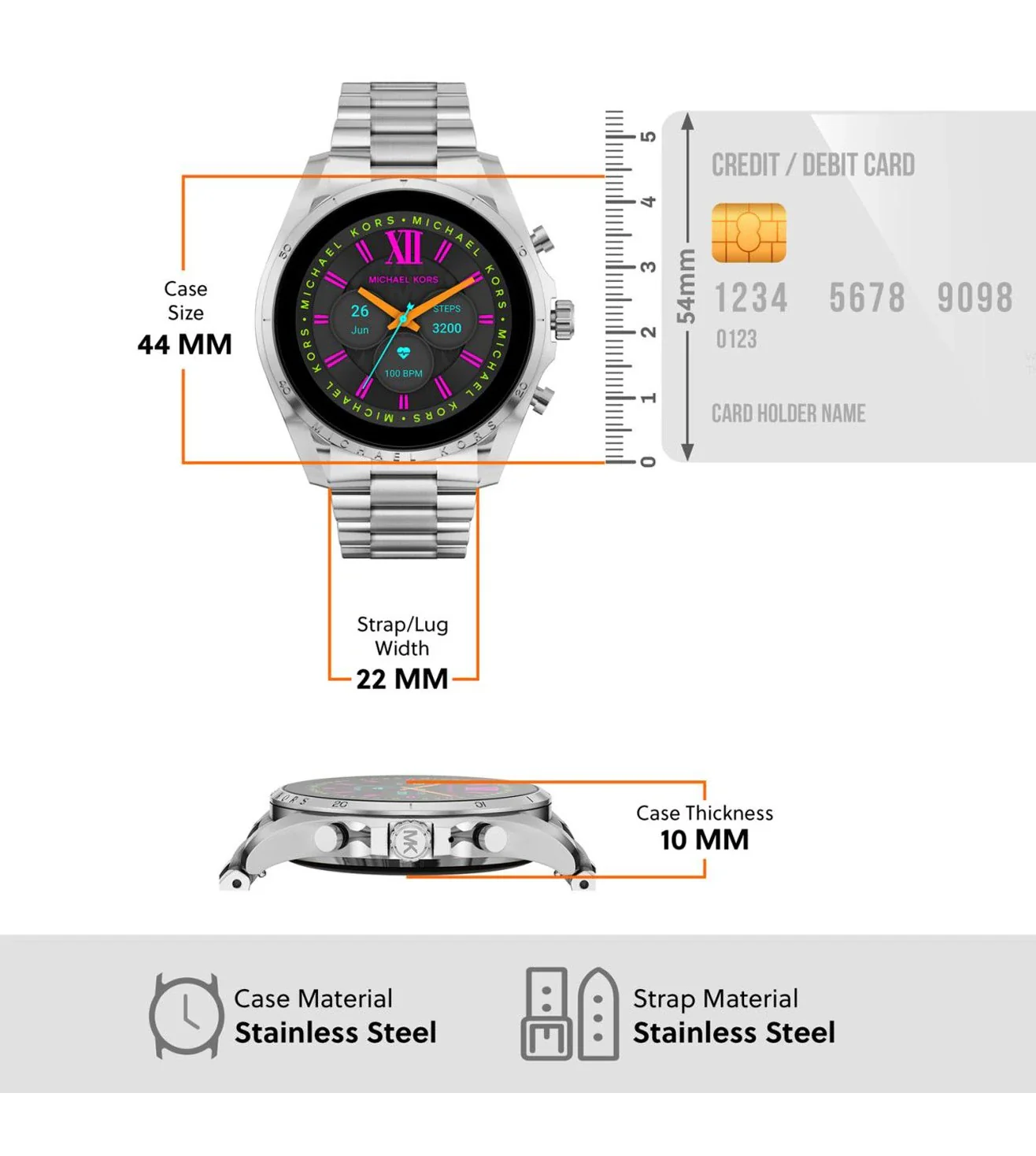 MKT5139 MICHAEL KORS | Gen 6 Bradshaw Smart Watch for Women - Image 4