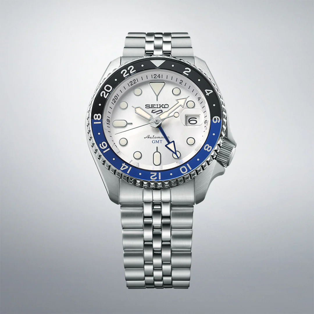 New 5 Sports SKX GMT Sky Blue, Silver Cloud Men's Watch - SSK033K1 - Image 2